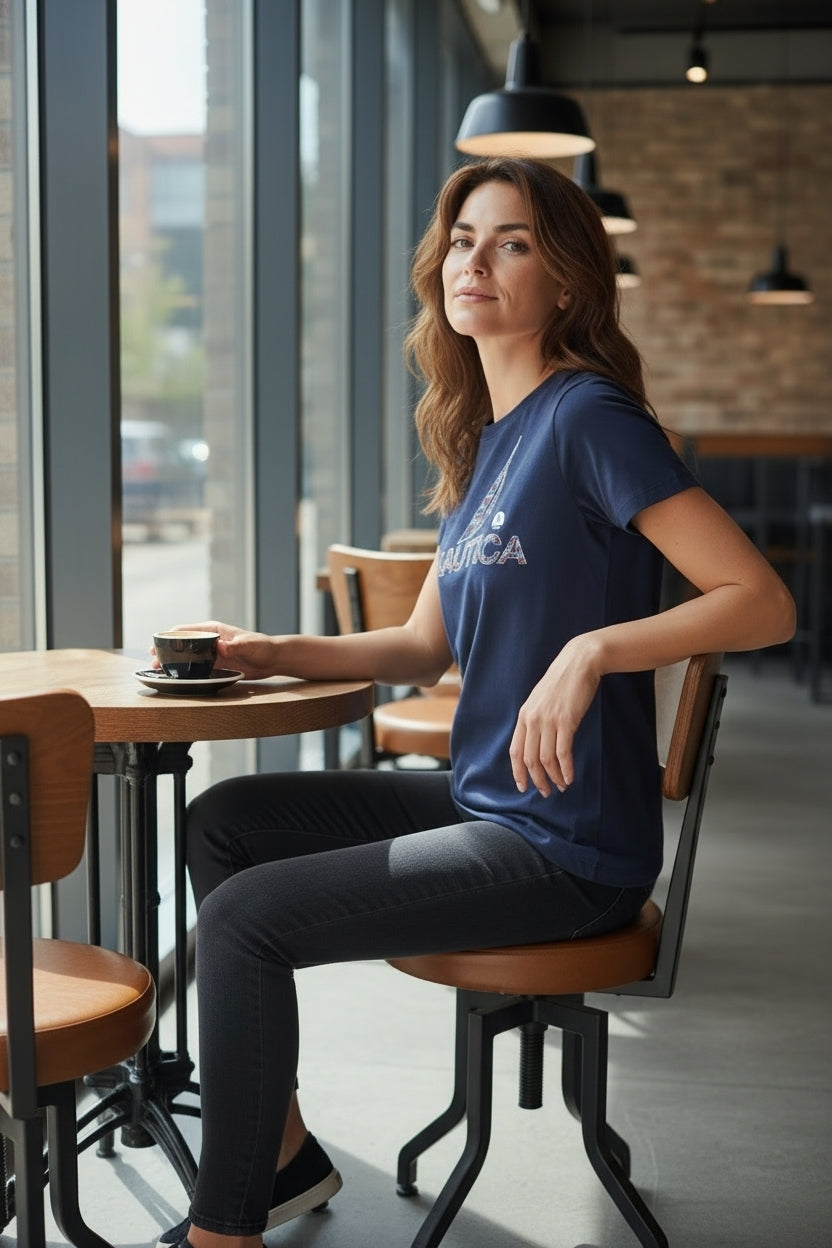 Polera Nautica Azul Marino