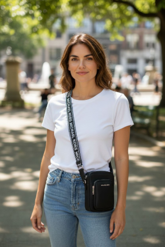 Cartera khai Michael Kors small Negro