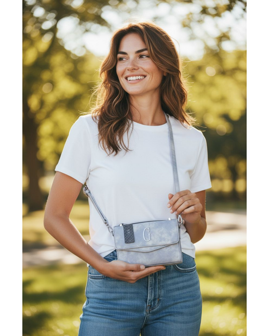 Cartera Crossbody Celeste – Tendencia 2025