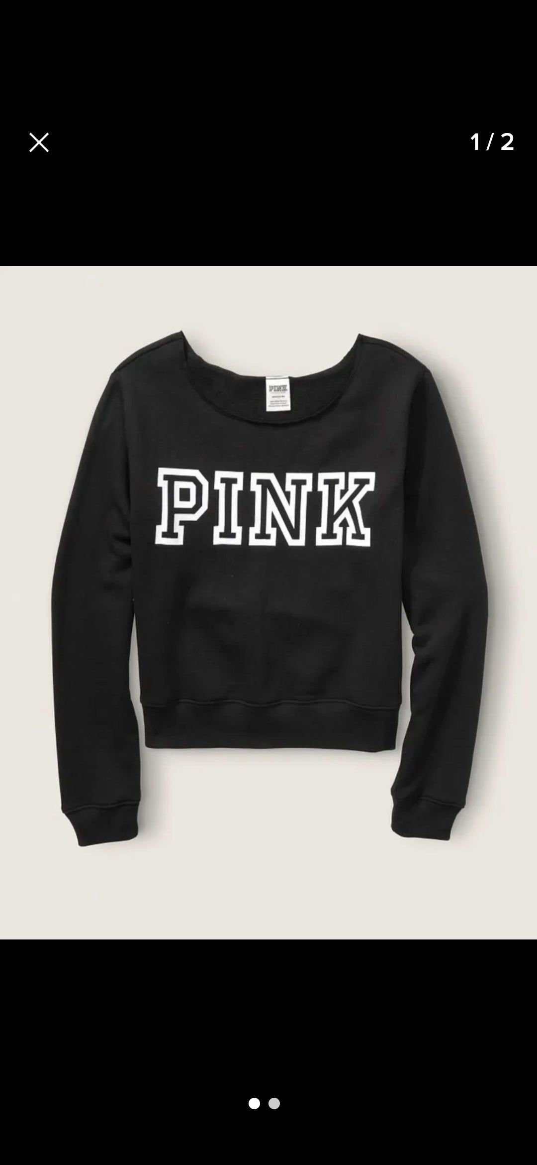 Polerón PINK Negro – Corte Crop, Estilo Urbano