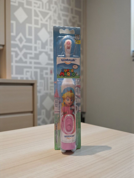 Cepillo Eléctrico Princesa Peach Infantil, suave y a pilas
