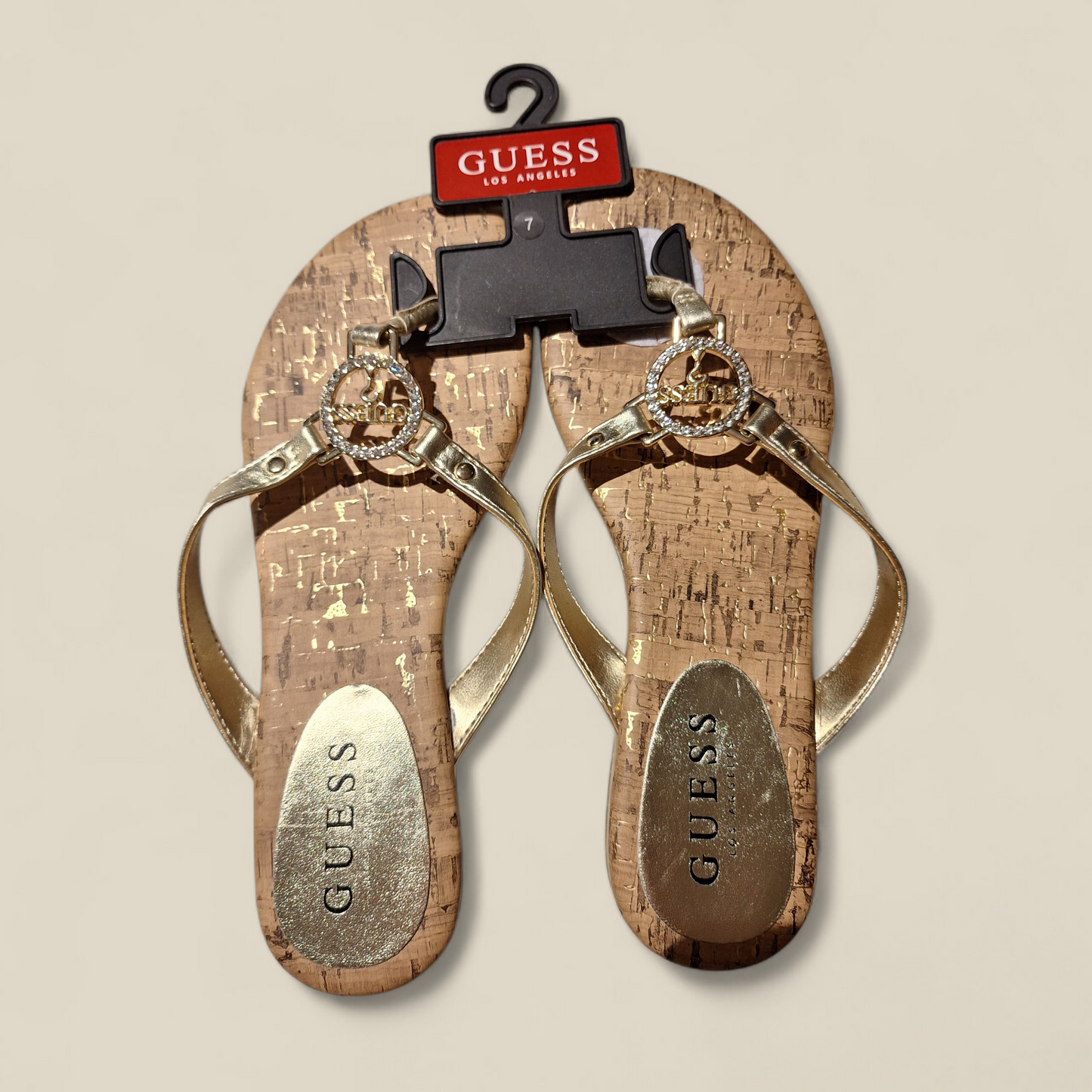 Sandalias Doradas Guess