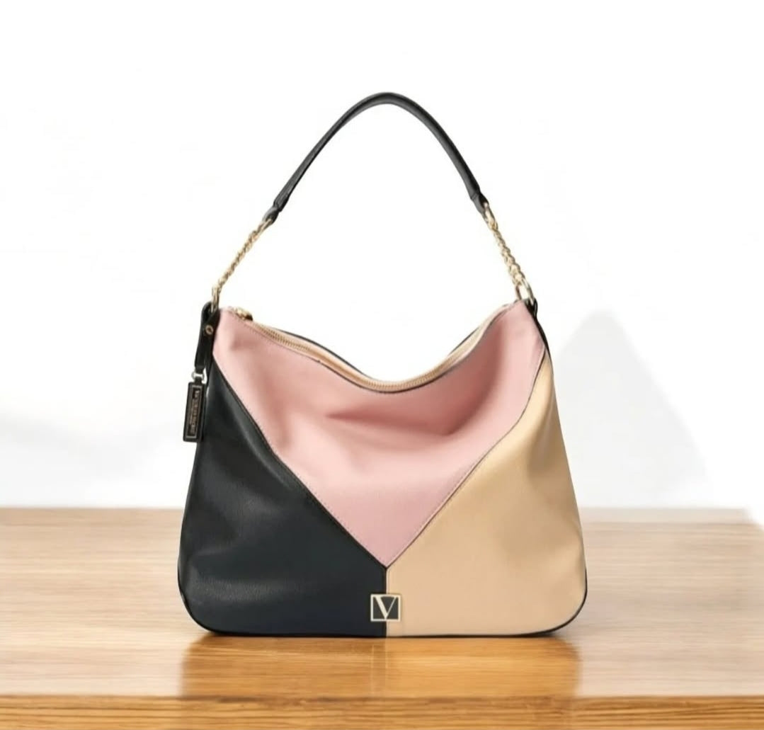 👜 Cartera Victoria’s Secret – Diseño Tricolor Elegante