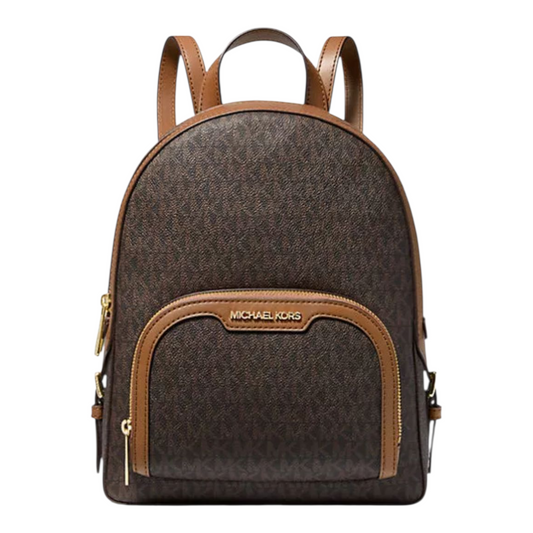 .Mochila Michael Kors Mediana Café Monogram