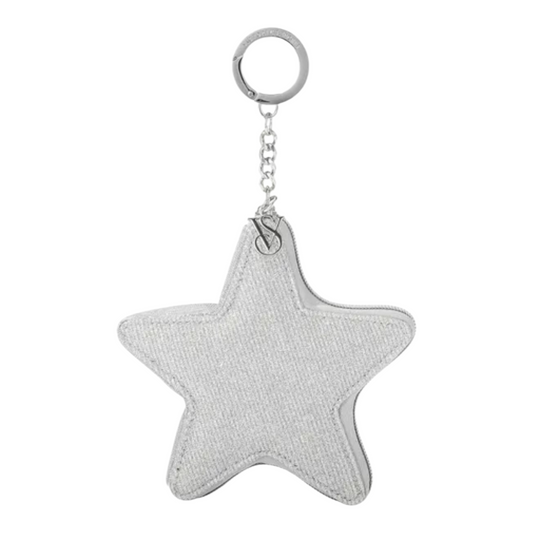 Llavero y pouch  Estrella Plateada Victoria’s Secret – Brillante y Glamuroso ✨