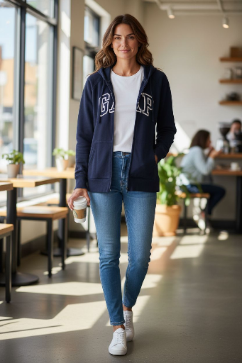 Poleron Gap Azul Marino