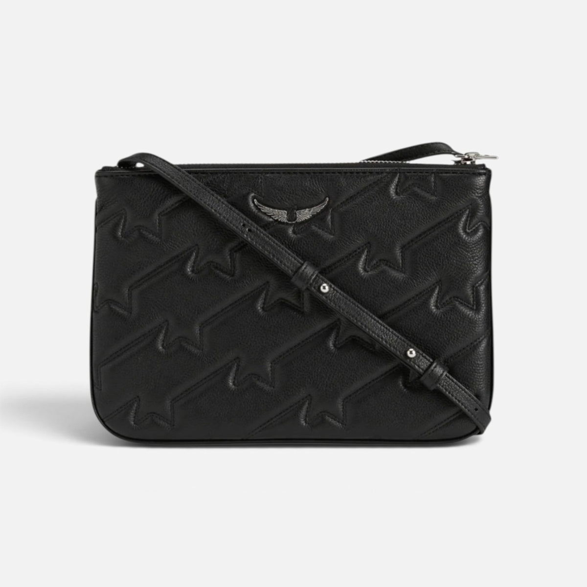 Crossbody Zadig & Voltaire Duo Wings Estrellas Negro