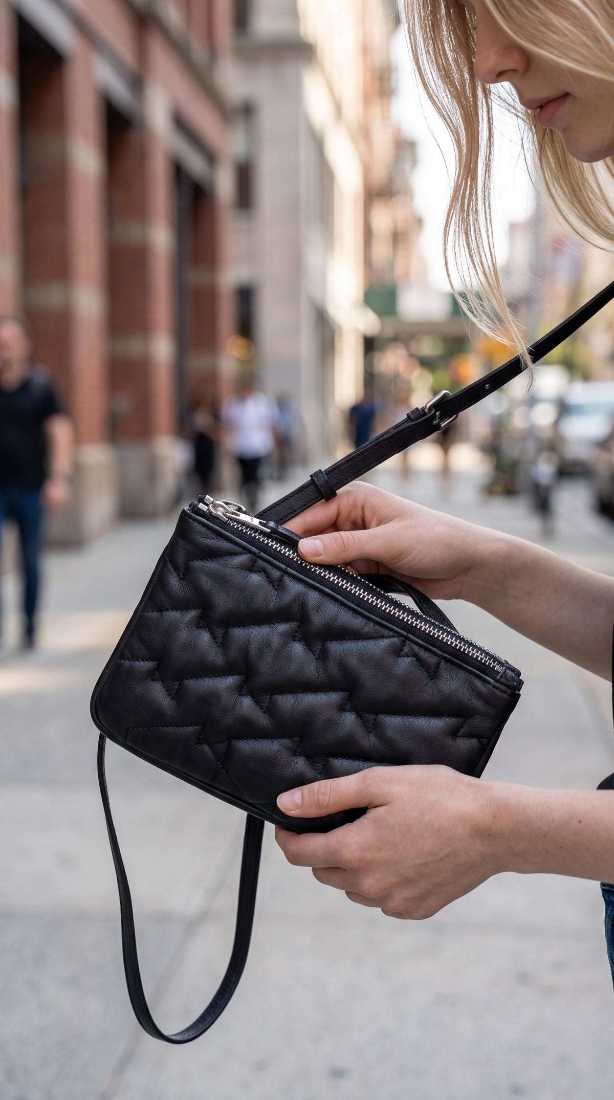 Crossbody Zadig & Voltaire Duo Wings Estrellas Negro